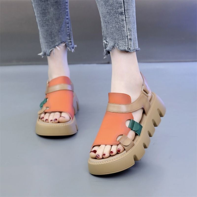 Sandalias de velcro de colores