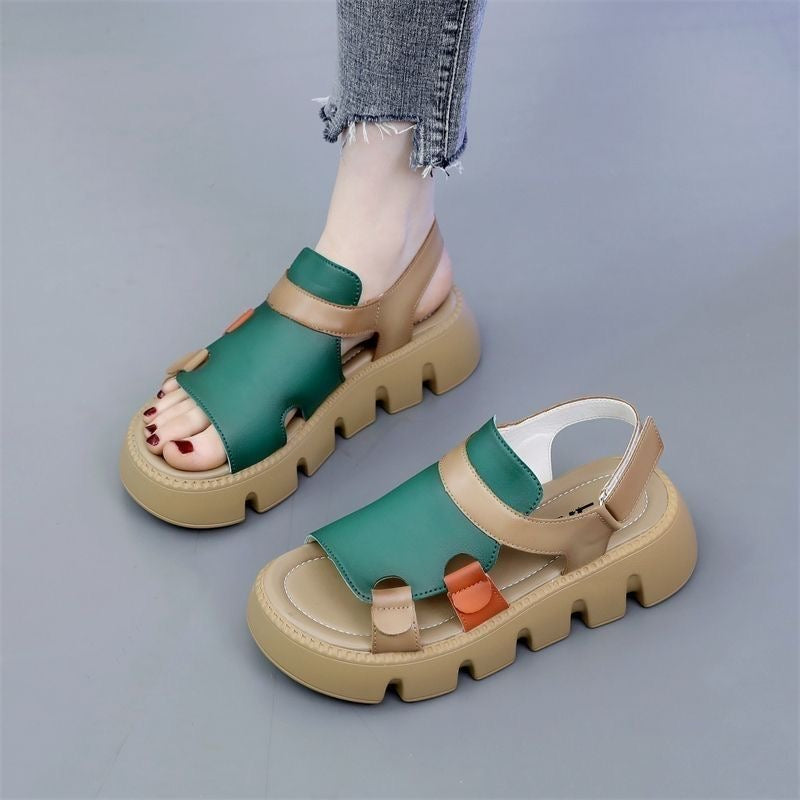 Sandalias de velcro de colores