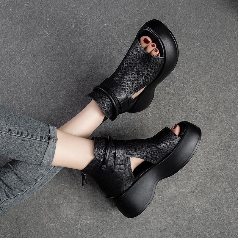 Sandalias romanas de piel de vaca