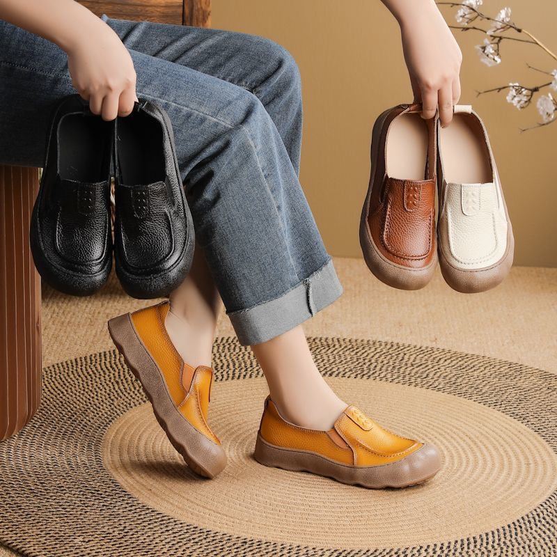 Zapatos de suela blanda 100% de cuero genuino