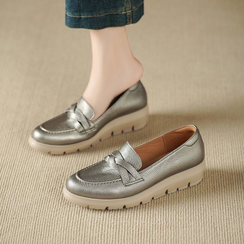 Mocasines de plataforma con suela blanda
