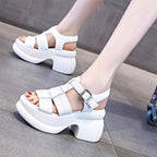 Sandalias de plataforma de charol
