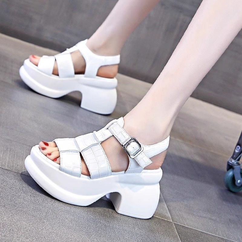 Sandalias de plataforma de charol