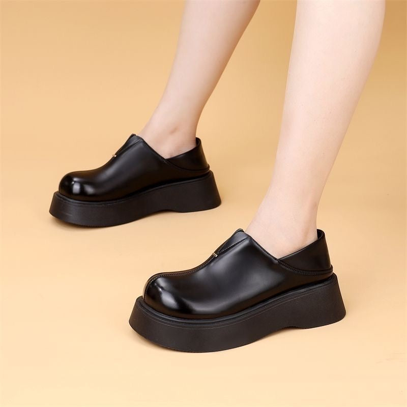 Zapatos de suela blanda de cuero genuino