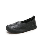 Zapatos de cuero perforado 100% genuino de vaca