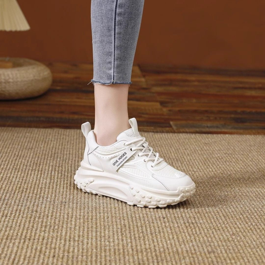 Zapatillas deportivas de suela gruesa que aumentan la altura
