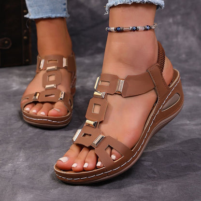 Sandalias elásticas sin cordones