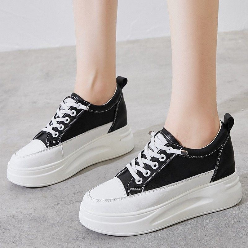 Zapatos de plataforma de cuero