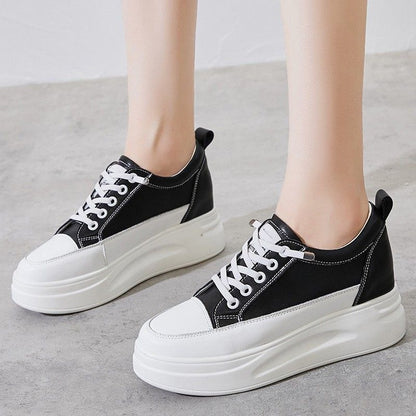 Zapatos de plataforma de cuero