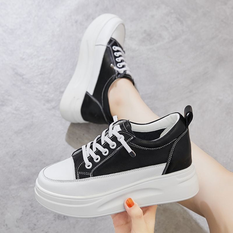 Zapatos de plataforma de cuero