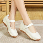 Zapatos de cuero huecos antideslizantes
