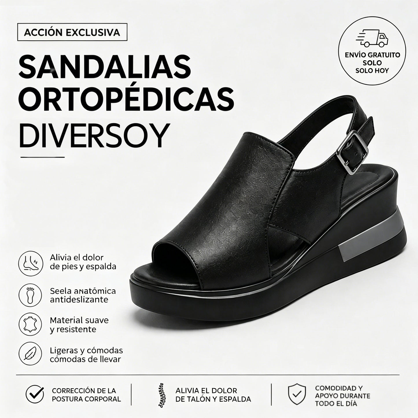 Sandalias ortopédicas Diversoy – Diseño ergonómico y elegante