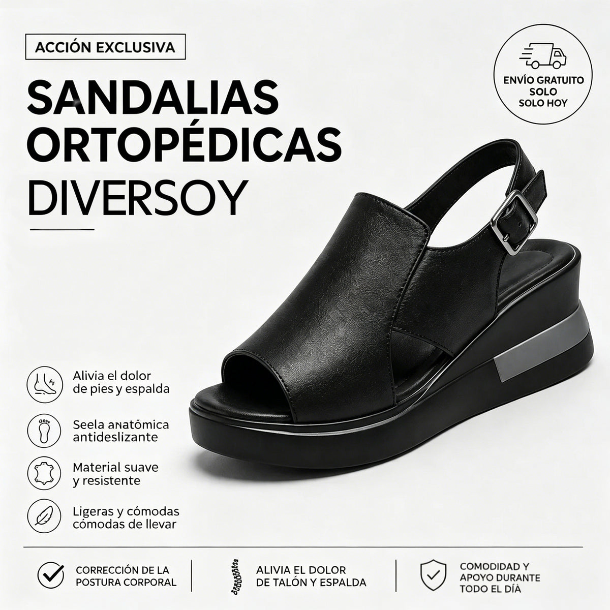 Sandalias ortopédicas Diversoy – Diseño ergonómico y elegante