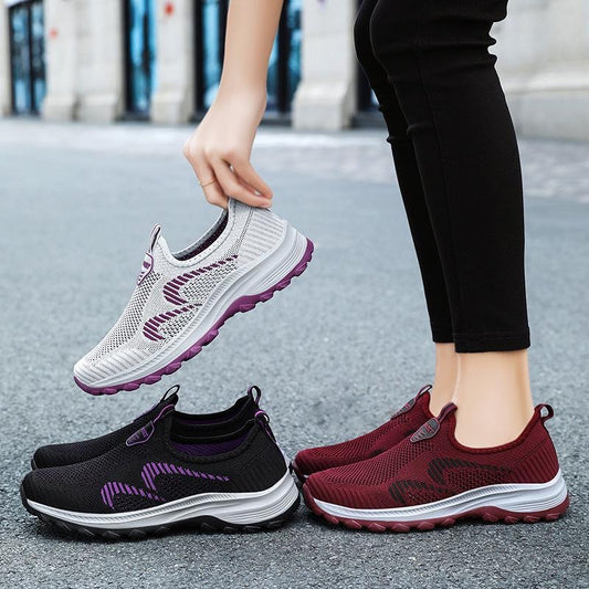 Zapatos de mujer de malla transpirable de punto