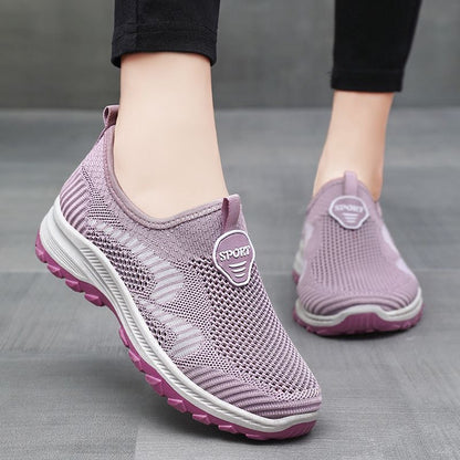 Zapatos de mujer de malla transpirable de punto