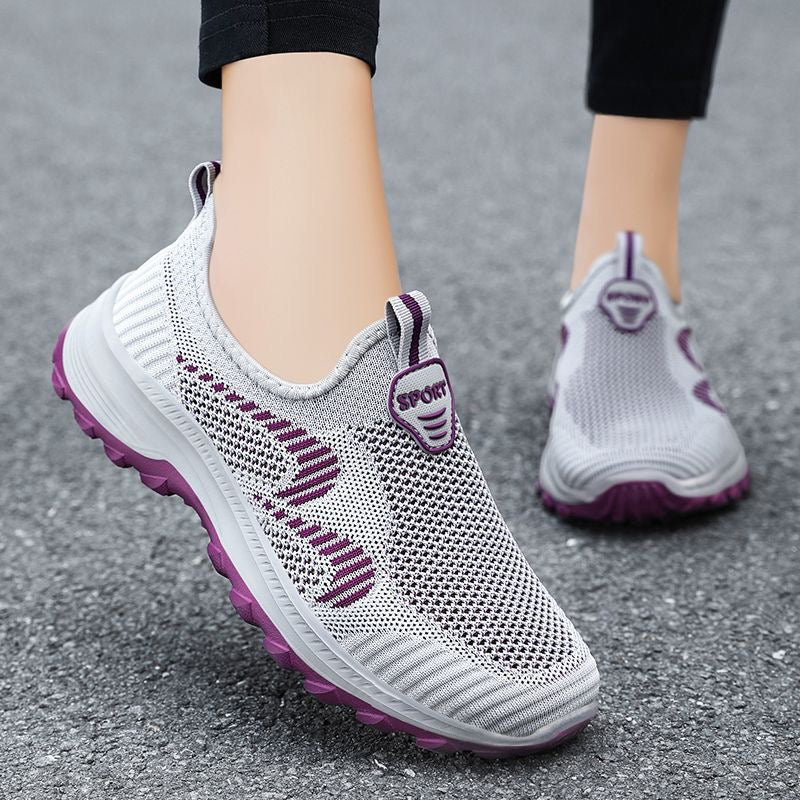 Zapatos de mujer de malla transpirable de punto