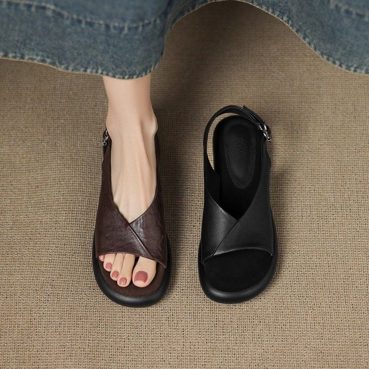 Sandalias planas de suela blanda