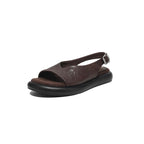 Sandalias planas de suela blanda
