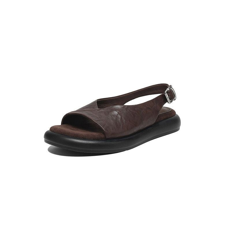 Sandalias planas de suela blanda