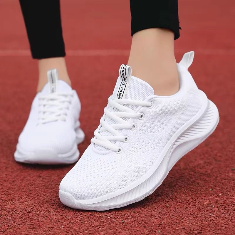 Zapatillas deportivas casuales Flyknit de suela blanda