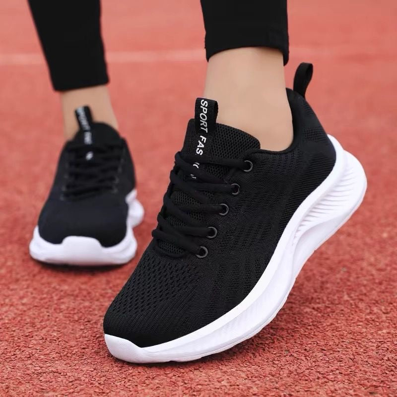 Zapatillas deportivas casuales Flyknit de suela blanda