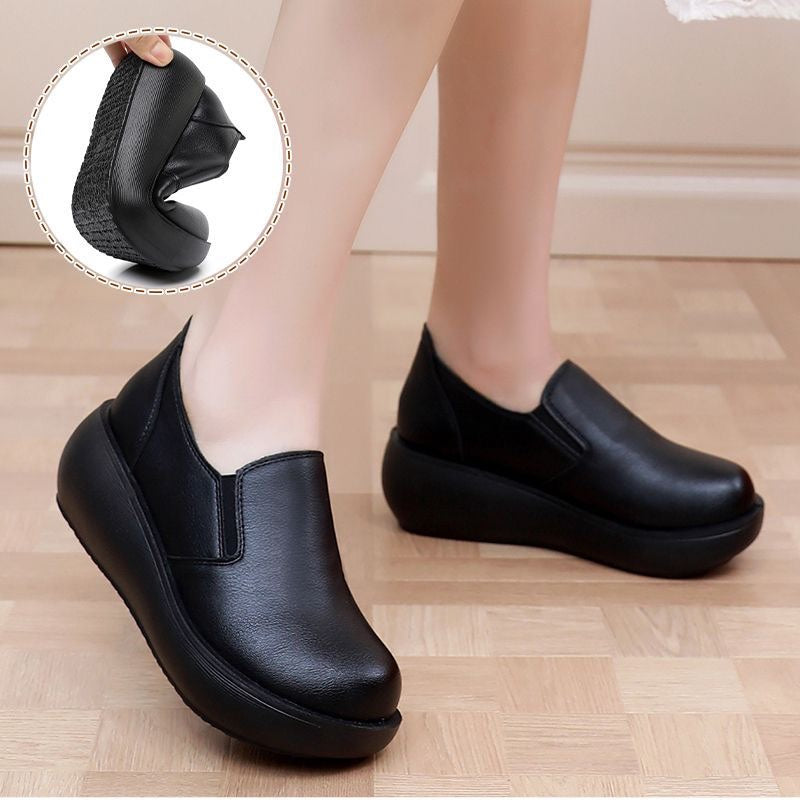Zapatos ortopédicos de cuero cómodos