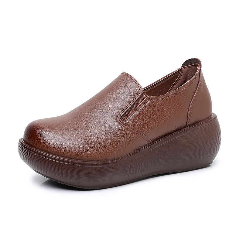 Zapatos ortopédicos de cuero cómodos