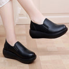 Zapatos ortopédicos de cuero cómodos