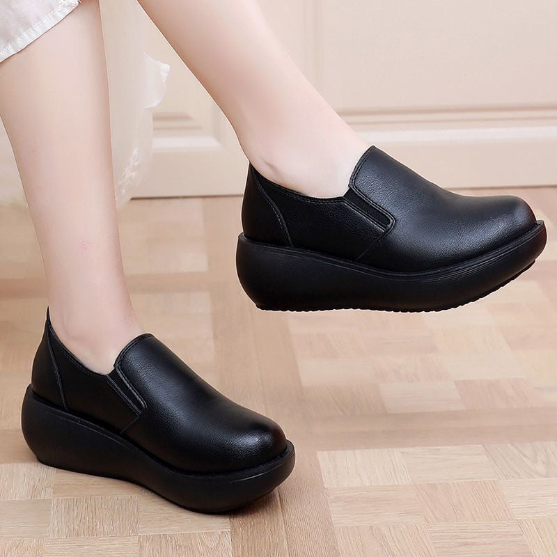 Zapatos ortopédicos de cuero cómodos