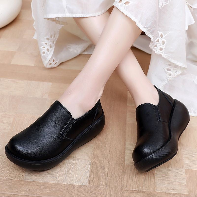 Zapatos ortopédicos de cuero cómodos