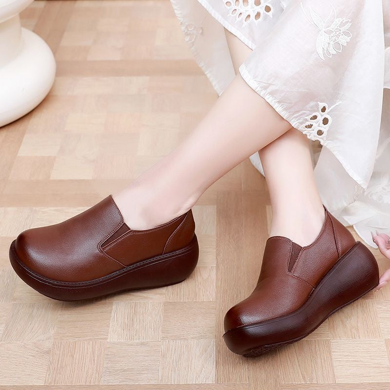 Zapatos ortopédicos de cuero cómodos