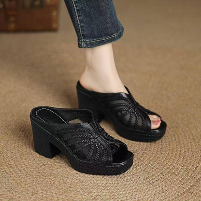 Sandalias ortopédicas con plataforma y cuña