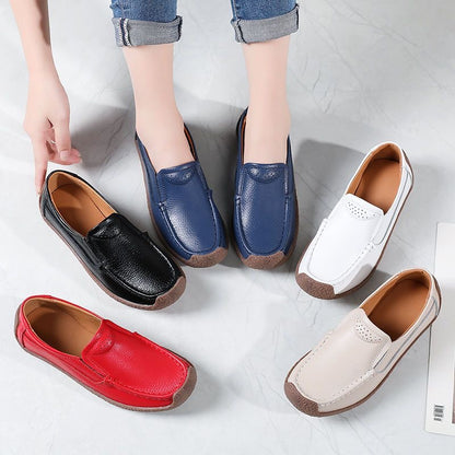 Zapatos planos de piel suave