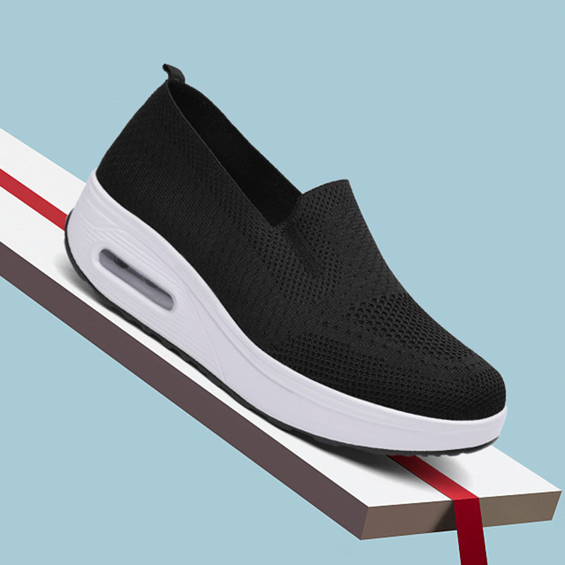 Zapatos de malla transpirable de color sólido 2025