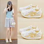 Zapatillas deportivas casuales de suela gruesa de malla (XF822)