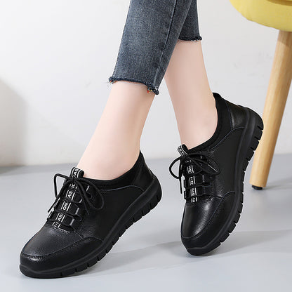 Zapatos para caminar de suela blanda de cuero genuino