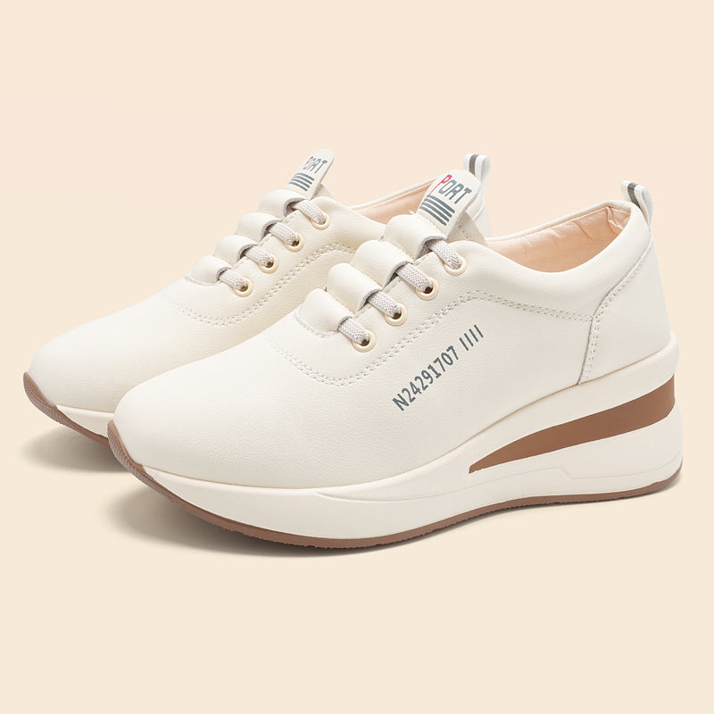 Zapatos de piel – plataforma antideslizante, para caminar
