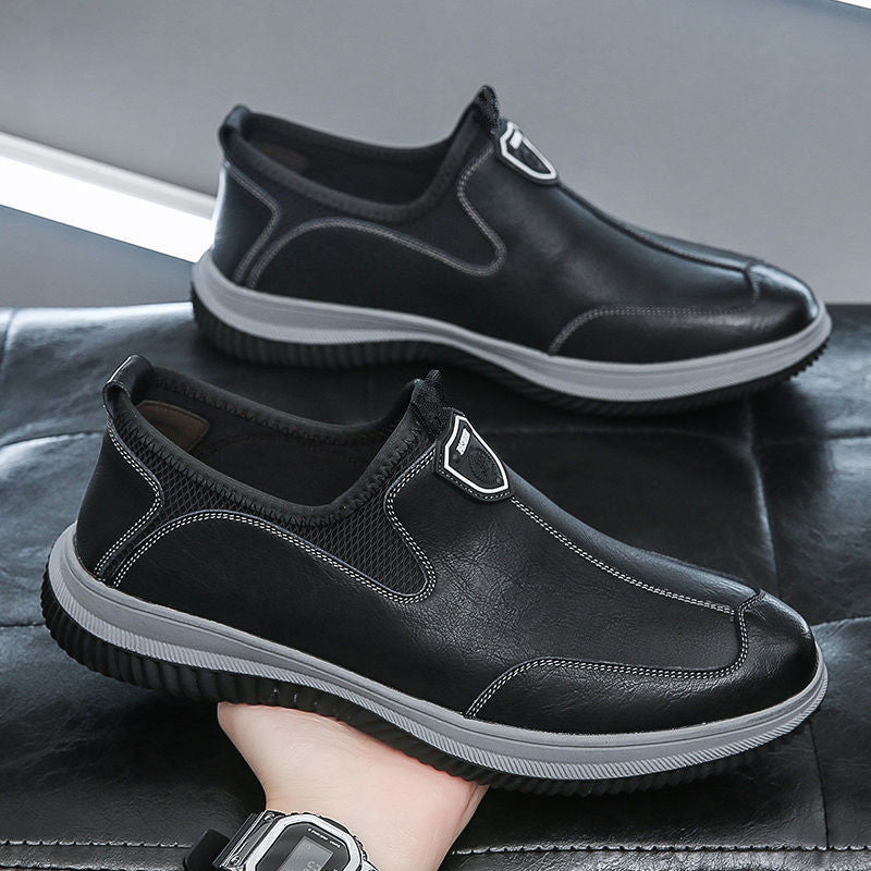 Nuevos zapatos cómodos de piel para hombre
