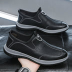 Nuevos zapatos cómodos de piel para hombre