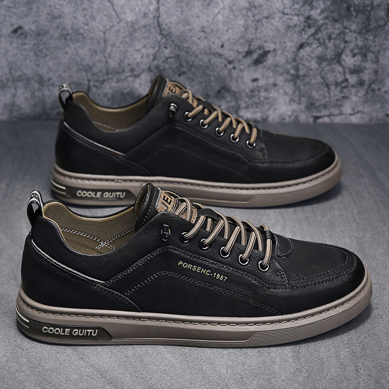 Zapatillas planas blancas para hombre