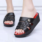 Pantuflas casual suela suave floral
