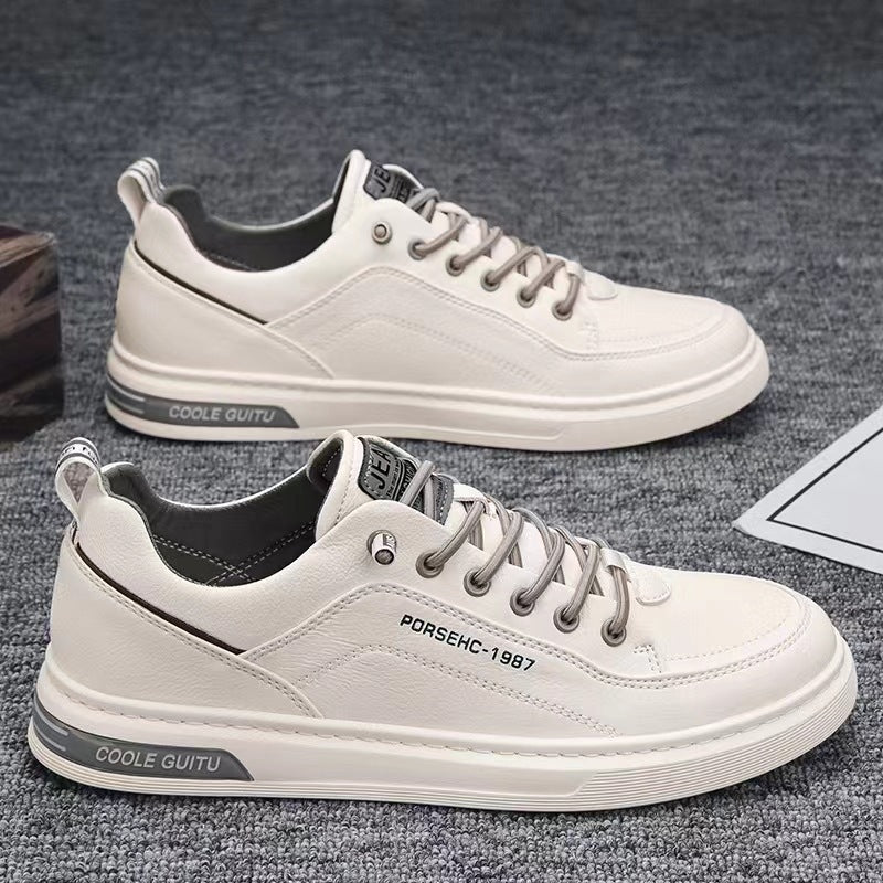 Zapatillas planas blancas para hombre