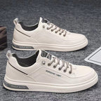 Zapatillas planas blancas para hombre