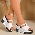 Sandalias de cuña a la moda
