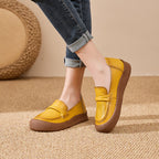 Zapatos de cuero punta redonda muy suaves