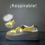 Zapatillas deportivas de piel transpirables que mejoran la altura