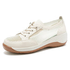 Tenis casuales de malla con suela de goma flexible