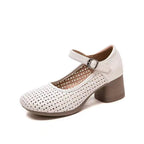 Crocs de tacón grueso de moda