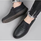 Zapatos casuales de piel suave para hombre