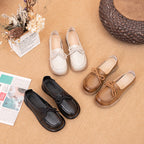 [100% Cuero]zapatos planos
